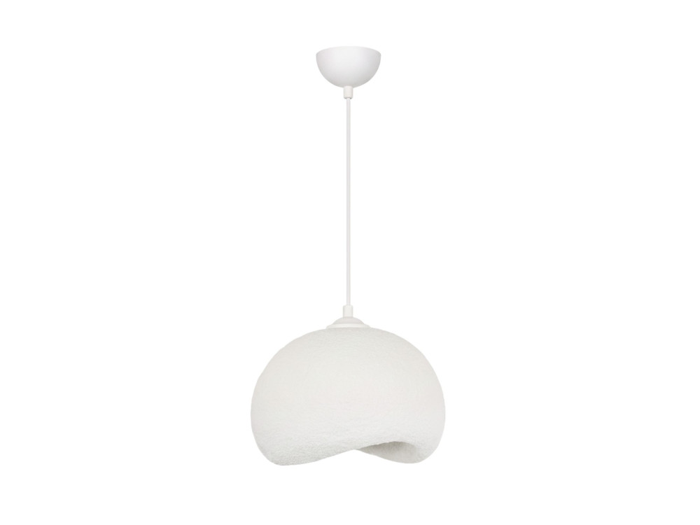 Lampe suspendue en métal "Yontu" - 34 x 29 x 120 cm - Blanc