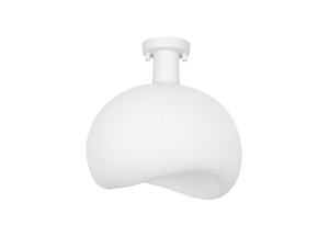 Plafonnier en métal "Yontu" - 34 x 29 x 33 cm - Blanc