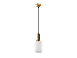 Lampe suspendue en métal "Asker" - 13 x 13 cm - Doré