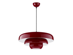 Lampe suspendue en métal "Layer" - 43 x 43 cm - Bordeaux