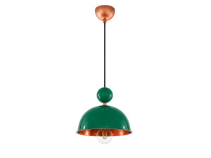 Lampe suspendue en métal "Bubble" - 21 x 21 cm - Vert Clair
