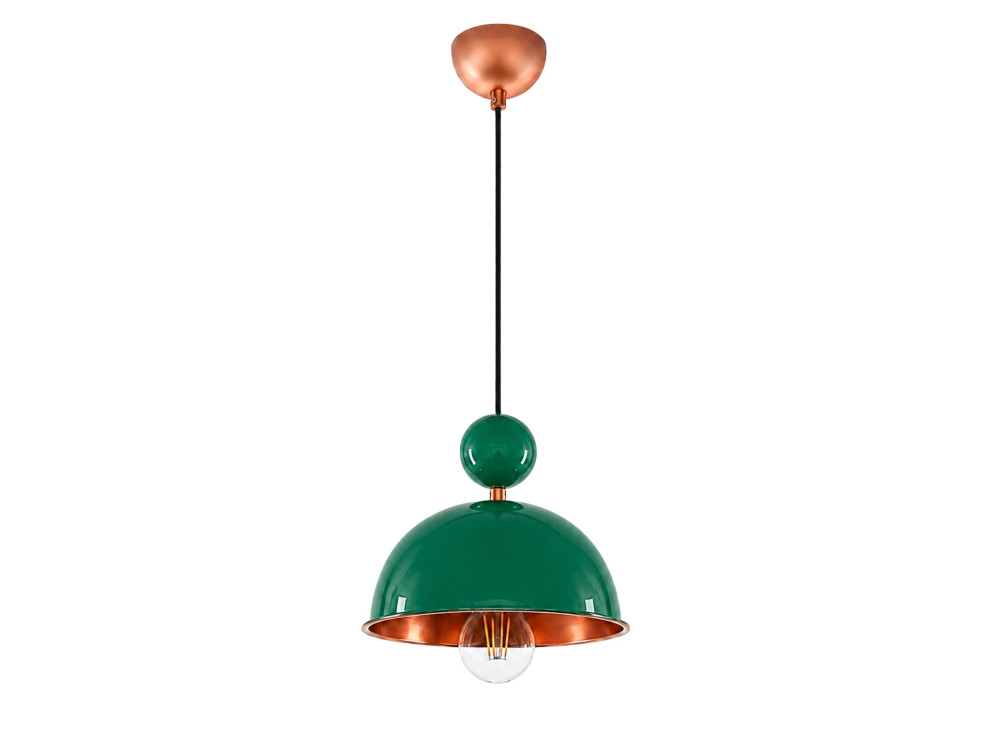 Lampe suspendue en métal "Bubble" - 21 x 21 cm - Vert Clair