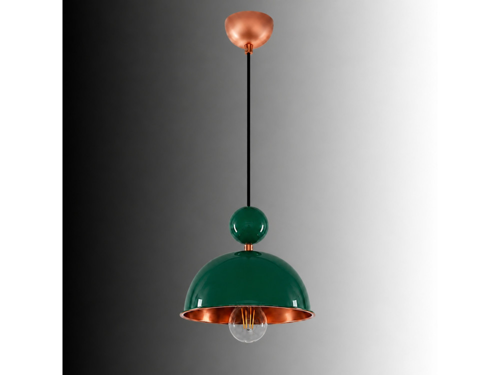Lampe suspendue en métal "Bubble" - 21 x 21 cm - Vert Clair