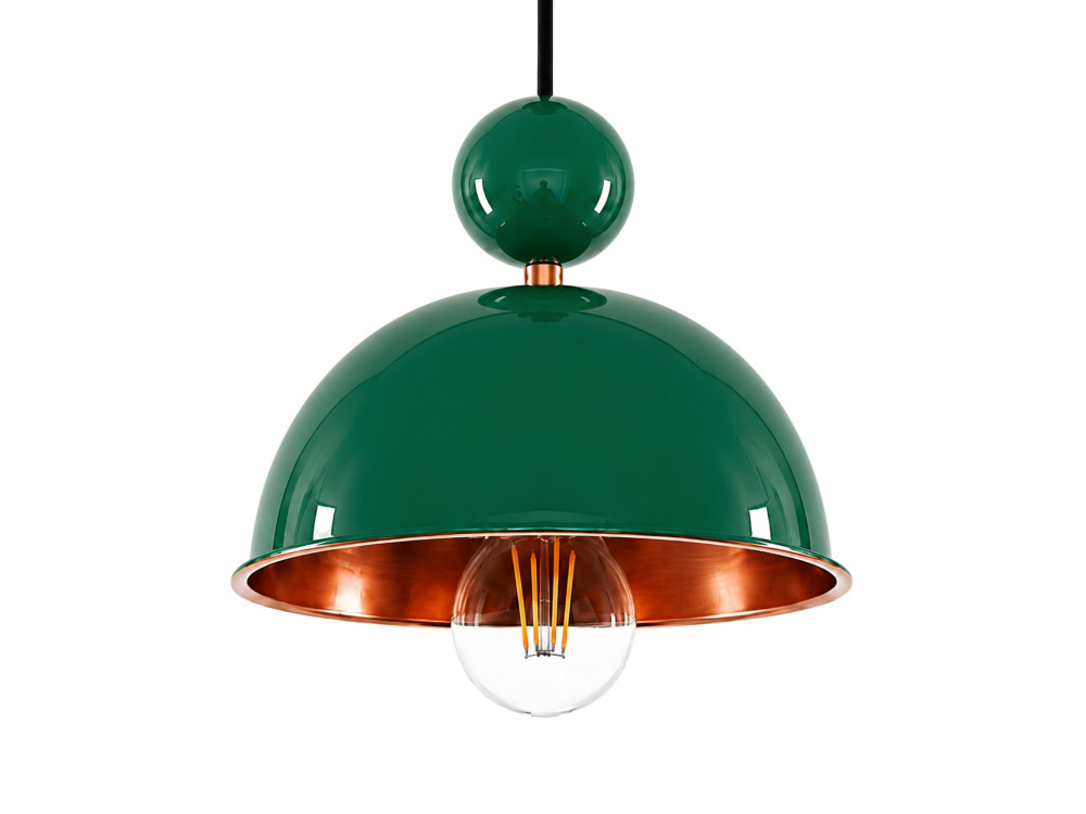 Lampe suspendue en métal "Bubble" - 21 x 21 cm - Vert Clair