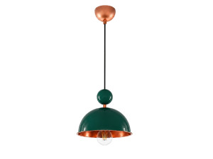 Lampe suspendue en métal "Bubble" - 21 x 21 cm - Vert Foncé