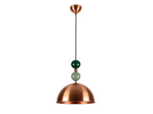 Lampe suspendue en métal "Bubble" - 31 x 31 cm - Cuivre