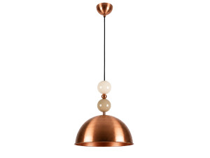 Lampe suspendue en métal "Bubble" - 31 x 31 cm - Cuivre