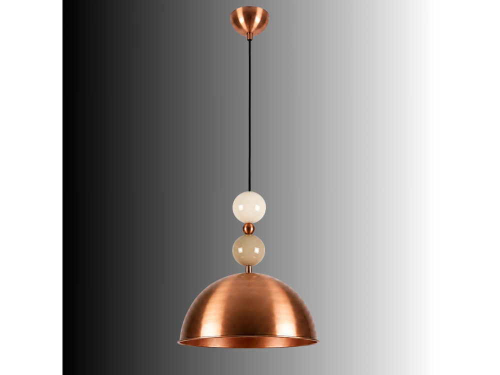 Lampe suspendue en métal "Bubble" - 31 x 31 cm - Cuivre