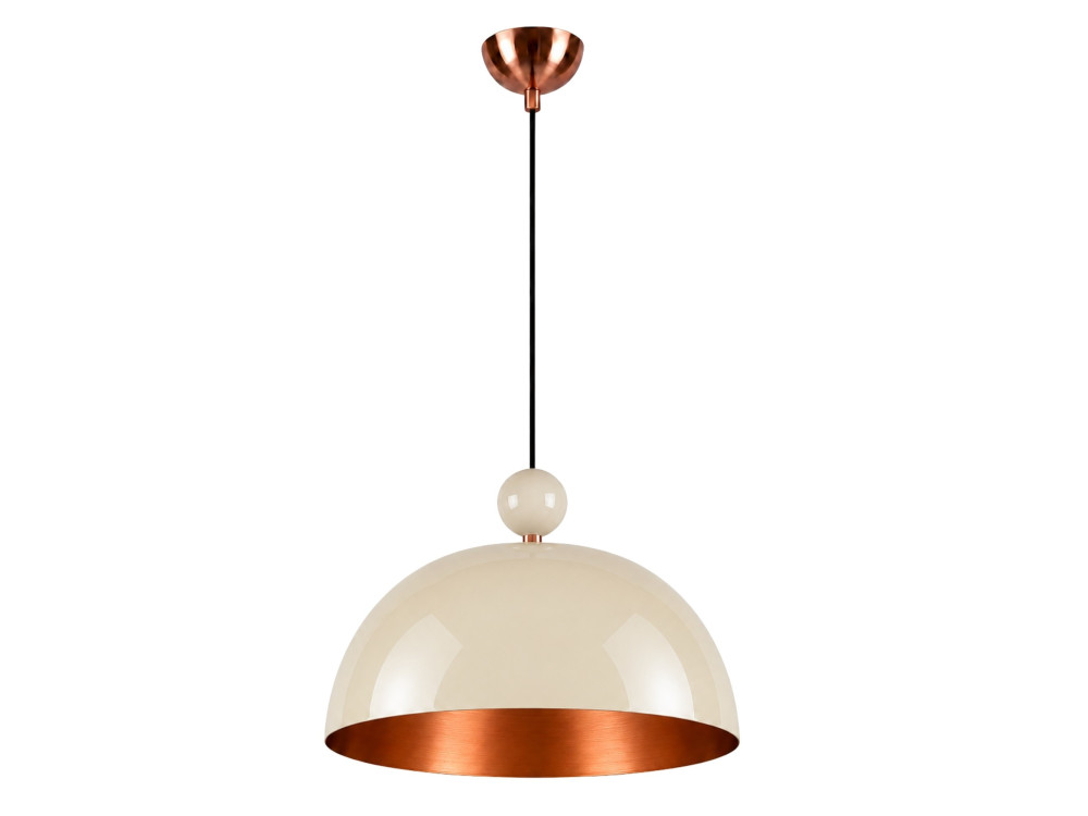 Lampe suspendue en métal "Bubble" - 40 x 40 cm - Beige
