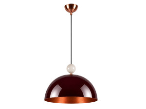 Lampe suspendue en métal "Bubble" - 40 x 40 cm - Bordeaux