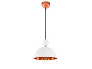Lampe suspendue en métal "Bubble" - 21 x 21 cm - Beige