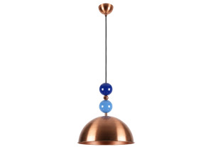 Lampe suspendue en métal "Bubble" - 31 x 31 cm - Cuivre