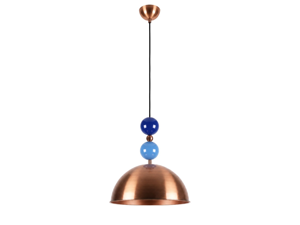 Lampe suspendue en métal "Bubble" - 31 x 31 cm - Cuivre