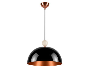 Lampe suspendue en métal "Bubble" - 40 x 40 cm - Noir
