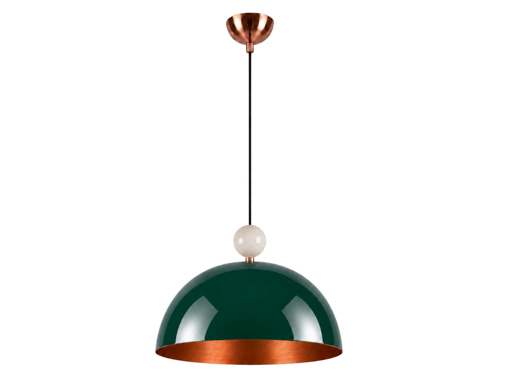 Lampe suspendue en métal "Bubble" - 40 x 40 cm - Vert Foncé