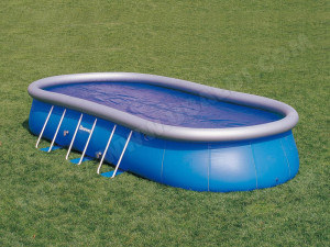 Bâche solaire ovale " Steel Pro " - 6.45 x 3.30 m