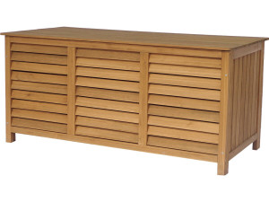 Coffre de jardin en bois "Macao" - 130 x 64 x 60 cm - Marron