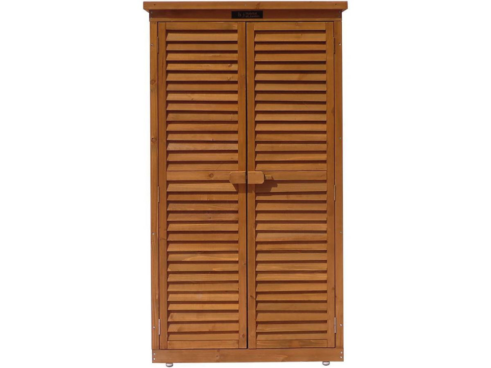 Armoire de jardin "Space" - 87 x 46.5 x 160 cm - Marron