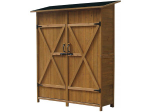 Armoire de jardin "Espacio" - 140 x 49 x 162 cm - Marron