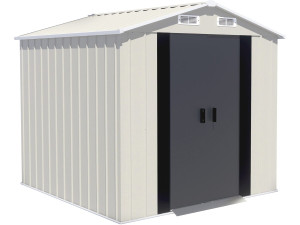 Abri de jardin en métal "Nebraska" - 4,12 m² - Beige