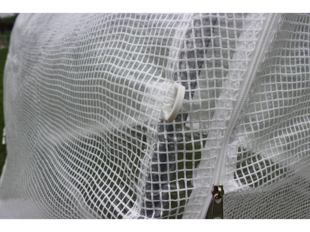 Serre tunnel de jardin avec porte "Mimosa" - 180 g/m² - 6 m² - 3 x 2 x 2 m
