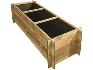 Carré potager en bois "Dhalia" - 140 x 60 x 41 cm