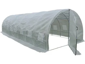 Serre tunnel de jardin avec porte "Mimosa" - 180 g/m² - 24 m² - 8 x 3 x 2 m