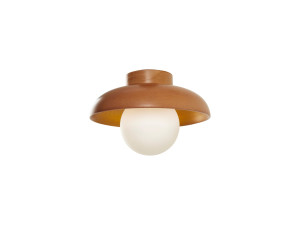 Plafonnier en bois "Hant-T" - Chêne / Blanc