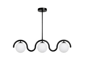Lustre en métal "GEDIK-20442" - 80 x 17 cm - Noir