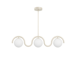 Lustre en métal "GEDIK-20442" - 80 x 17 cm - Beige