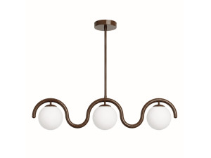 Lustre en métal "GEDIK-20442" - 80 x 17 cm - Marron