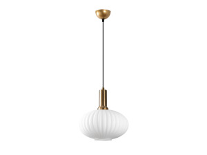 Lampe suspendue en métal "Asker" - 30 x 30 cm - Doré