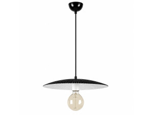 Lampe suspendue en métal "Soleil" - 39 x 39 cm - Noir