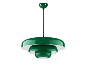 Lampe suspendue en métal "Layer" - 43 x 43 cm - Vert Foncé