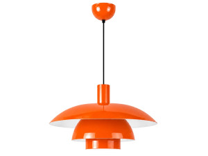 Lampe suspendue en métal "Layer" - 45 x 45 cm - Orange
