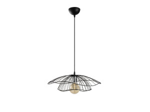 Lampe suspendue en métal "Tel" - 50 x 50 cm - Noir