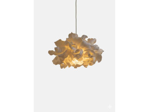 Lampe suspendue en plastique "MOD0018" - 48 x 48 cm - Crème