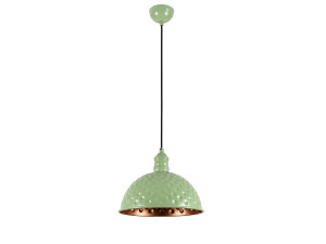 Lampe suspendue en métal "Echo" - 26 x 26 cm - Vert Menthe