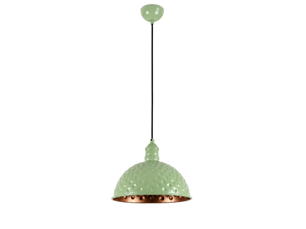 Lampe suspendue en métal "Echo" - 26 x 26 cm - Vert Menthe
