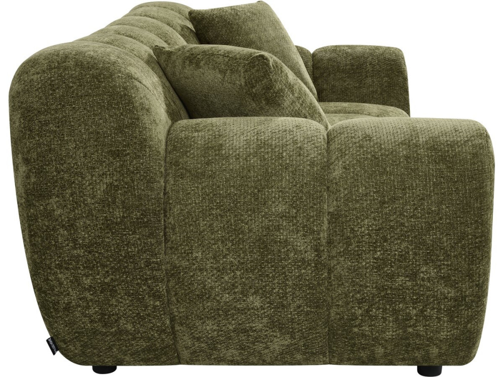 Canapé droit style bubble en tissu "Carnot" - 2 places - Vert