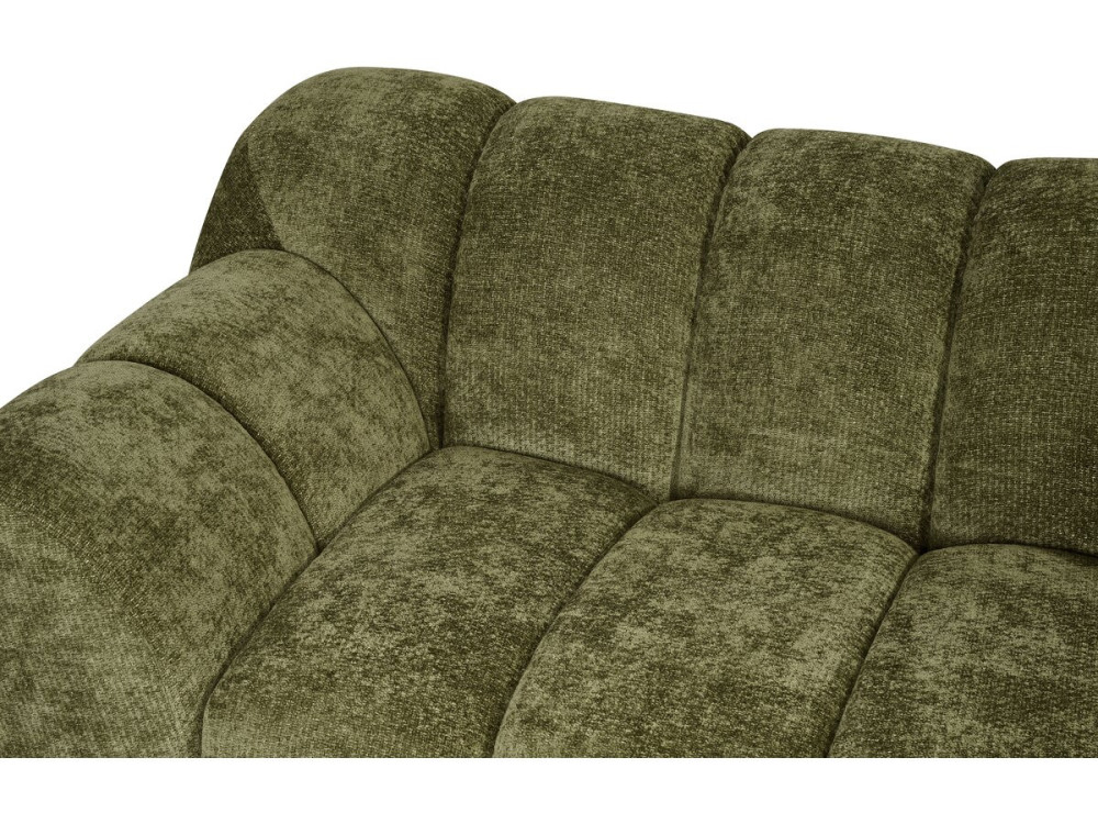 Canapé droit style bubble en tissu "Carnot" - 2 places - Vert