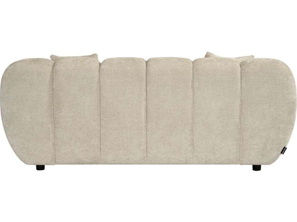 Canapé droit style bubble en tissu "Carnot" - 2 places - Beige