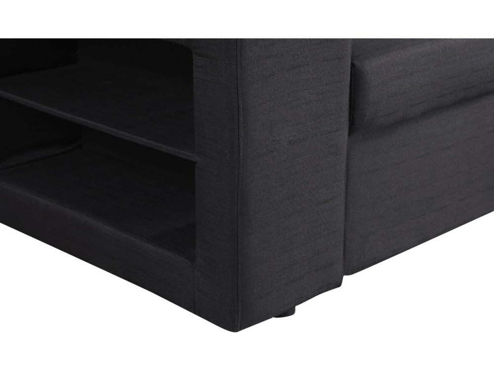 Canapé d'angle convertible/réversible "Axel" - 3 places - Noir