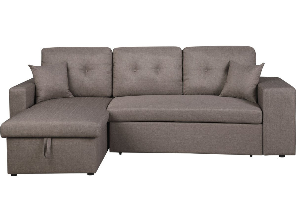 Canapé d'angle convertible/réversible "Axel" - 3 places - Taupe