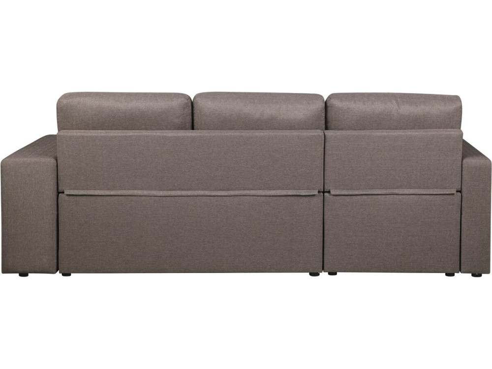 Canapé d'angle convertible/réversible "Axel" - 3 places - Taupe