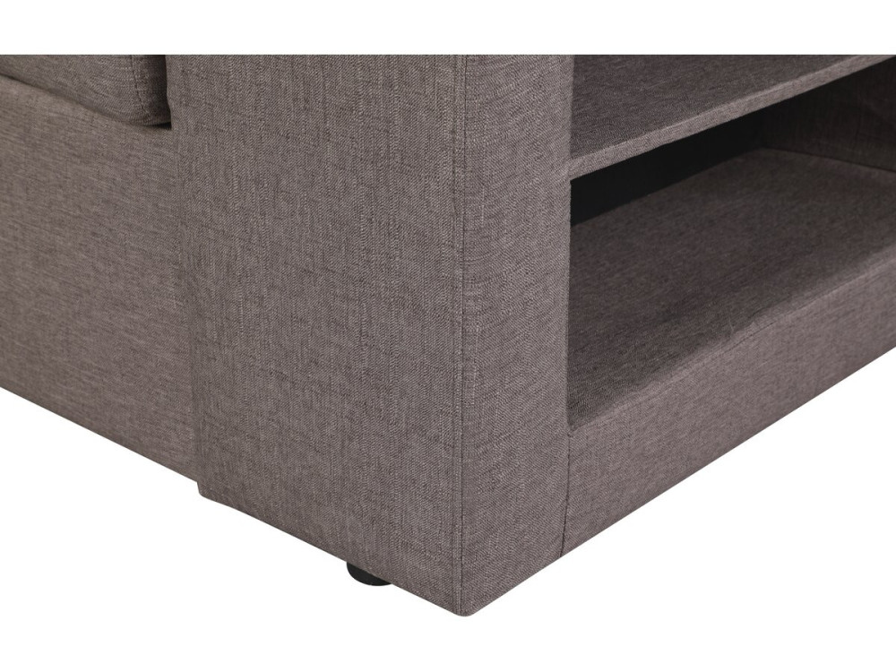 Canapé d'angle convertible/réversible "Axel" - 3 places - Taupe