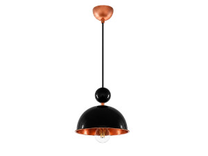Lampe suspendue en métal "Bubble" - 21 x 21 cm - Noir