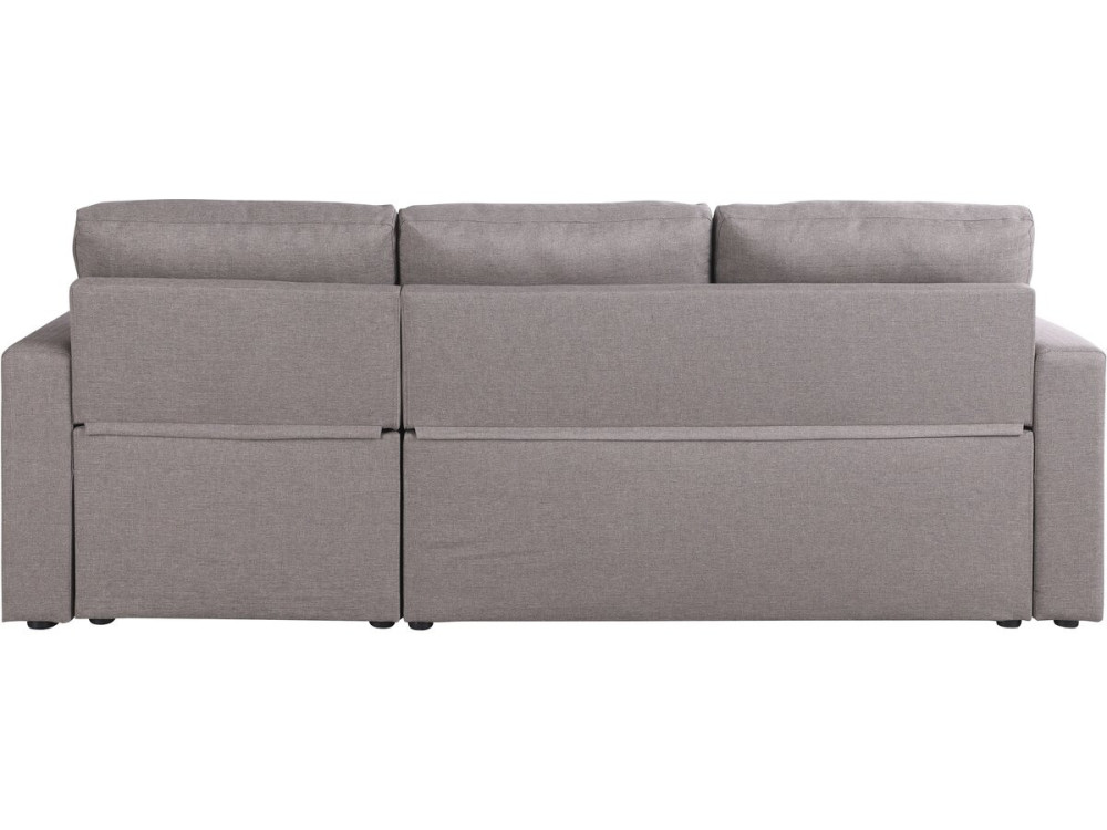 Canapé d'angle convertible/ réversible avec coffre "Alain" - 3 places - Taupe