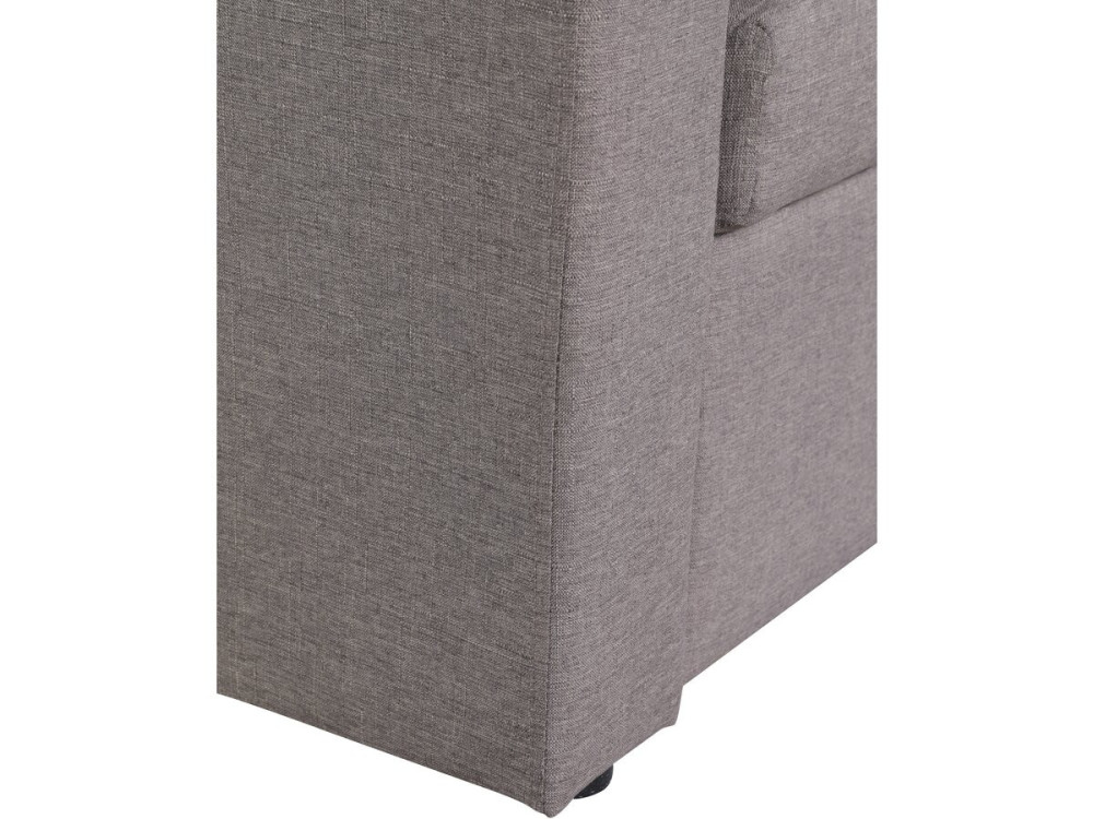 Canapé d'angle convertible/ réversible avec coffre "Alain" - 3 places - Taupe