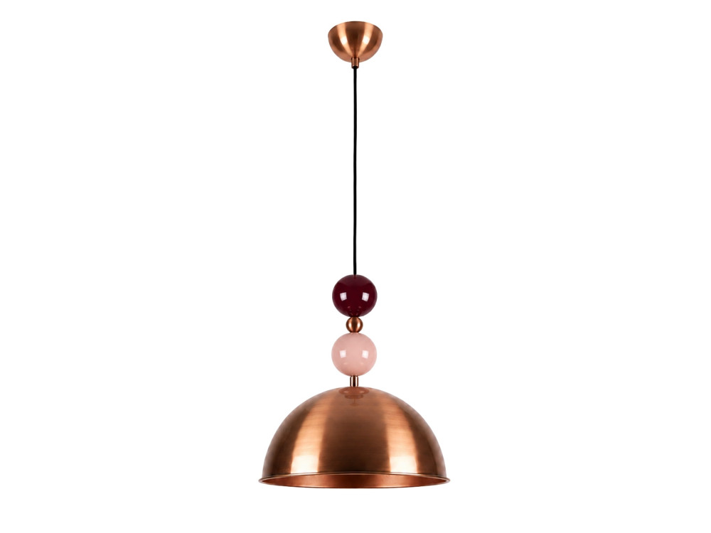 Lampe suspendue en métal "Bubble" - 31 x 31 cm - Cuivre